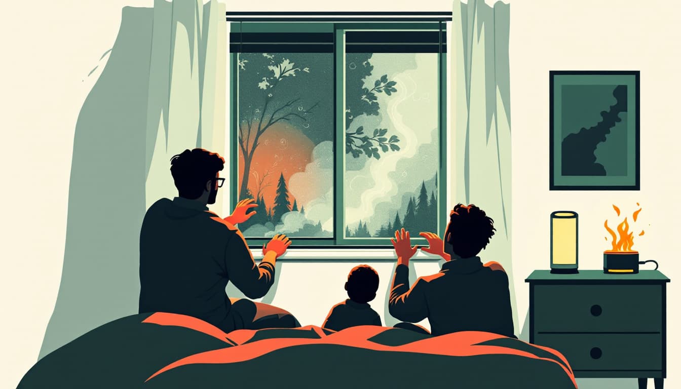 800 Canadian wildfires are pushing smoke into US homes right now